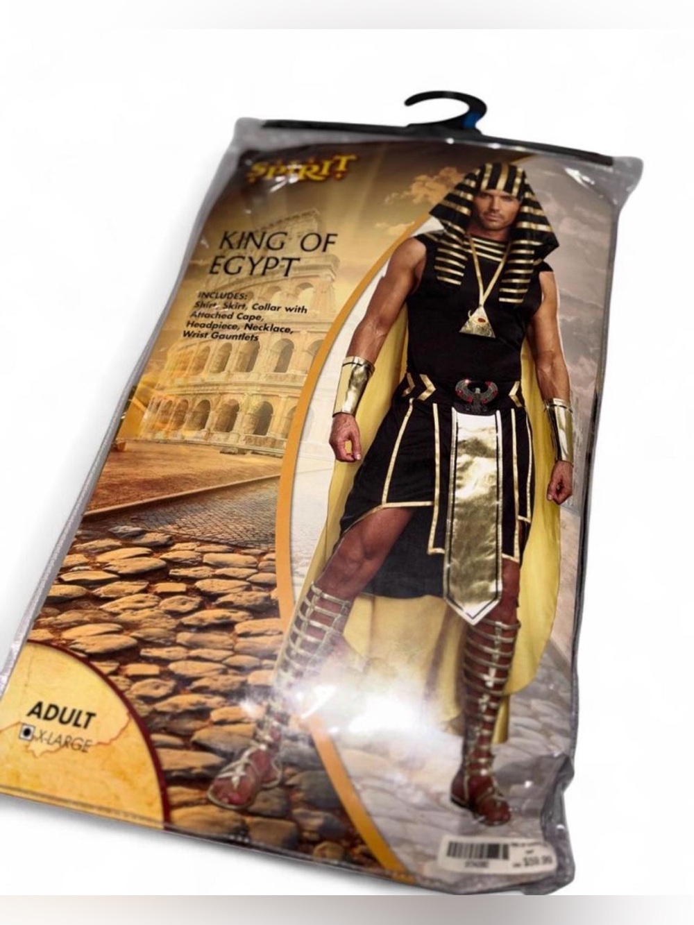 Spirit King of Egypt Black and Gold men’s Costume size XL